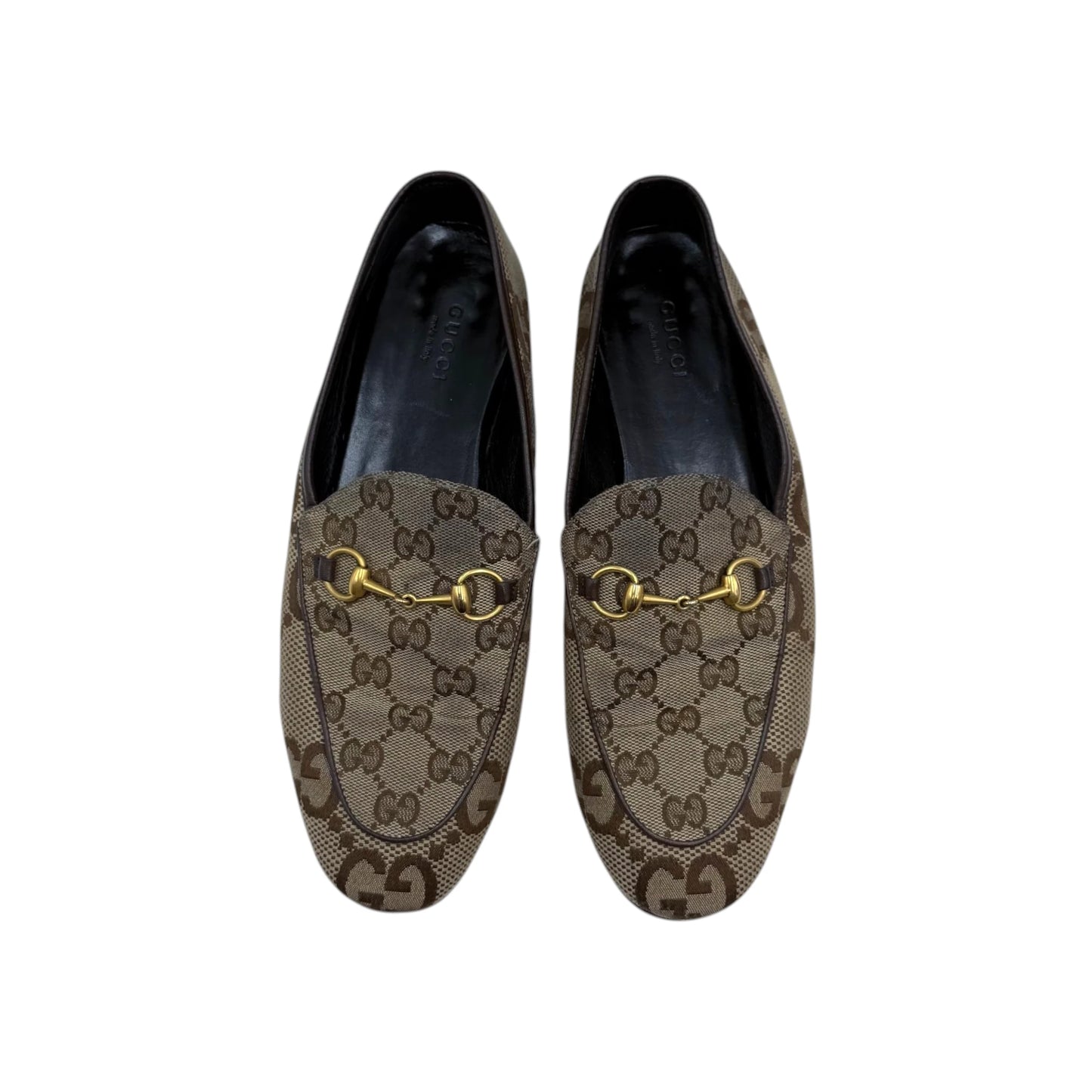 Gucci Jumbo GG Canvas Loafers