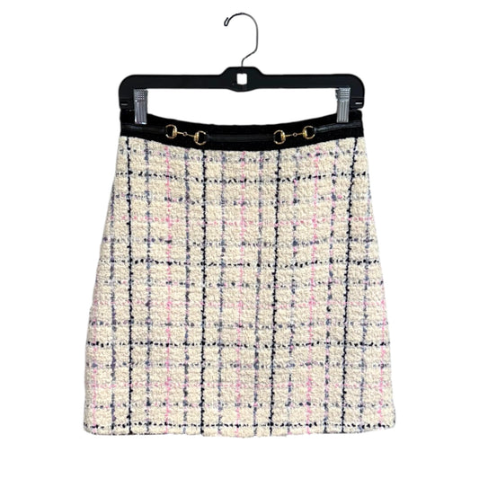 Gucci Checked Tweed Horsebit Skirt
