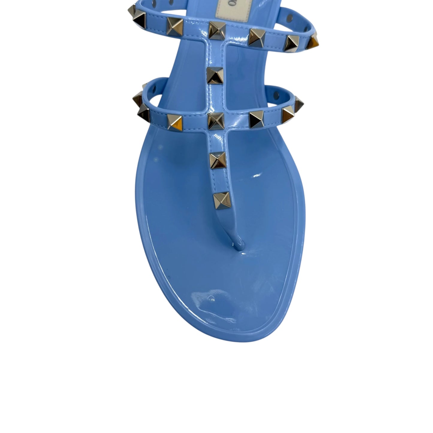 Valentino Garavani Blue Rockstud Rubber Sandals