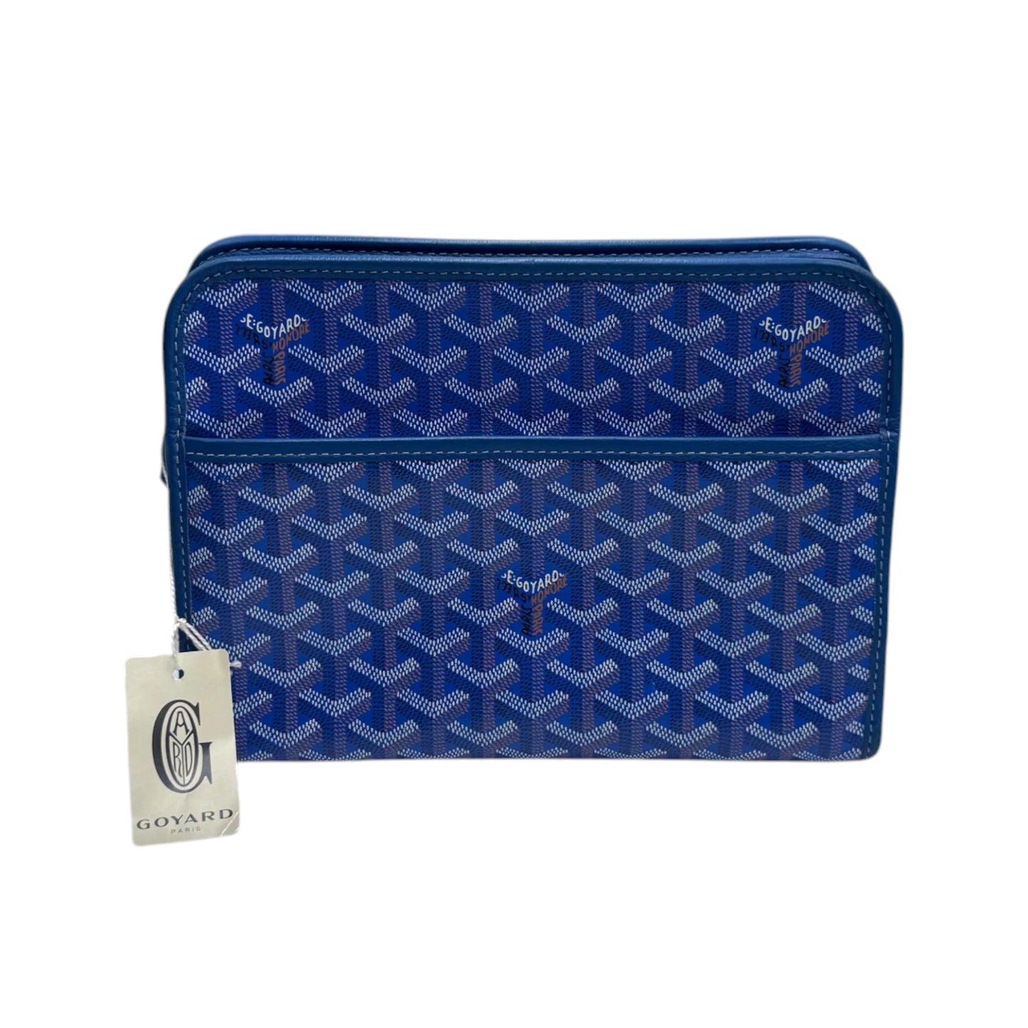 Goyard Goyardine Blue Jouvence Pouch