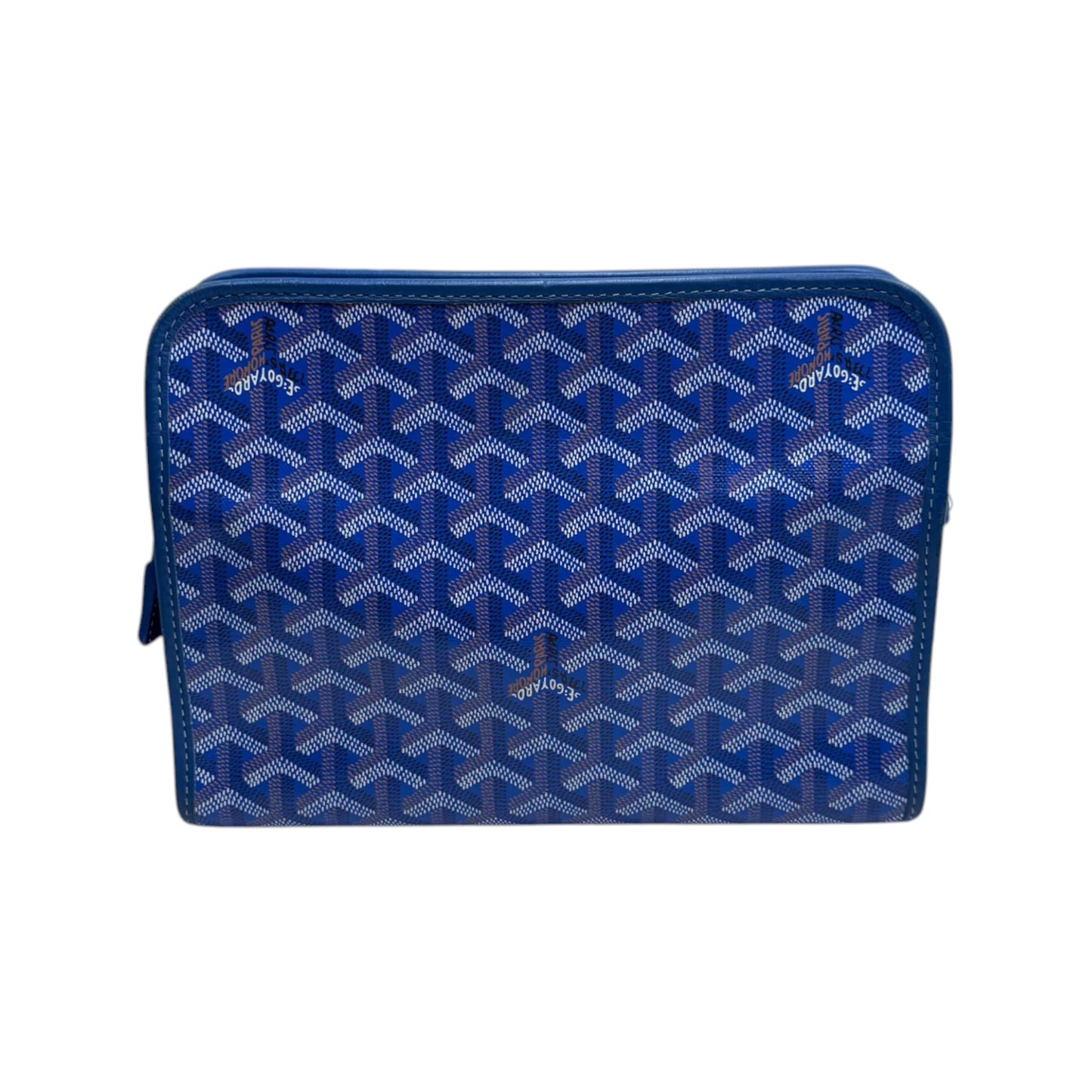 Goyard Goyardine Blue Jouvence Pouch
