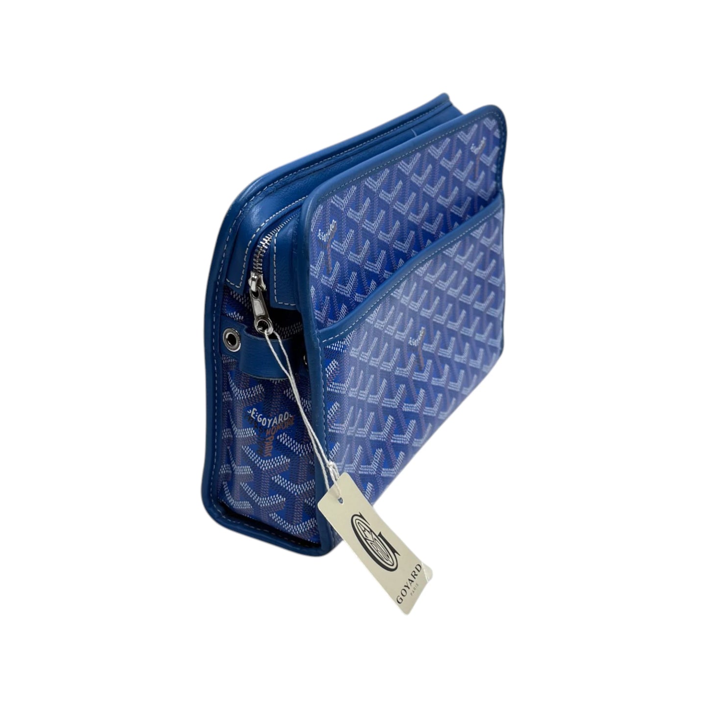 Goyard Goyardine Blue Jouvence Pouch