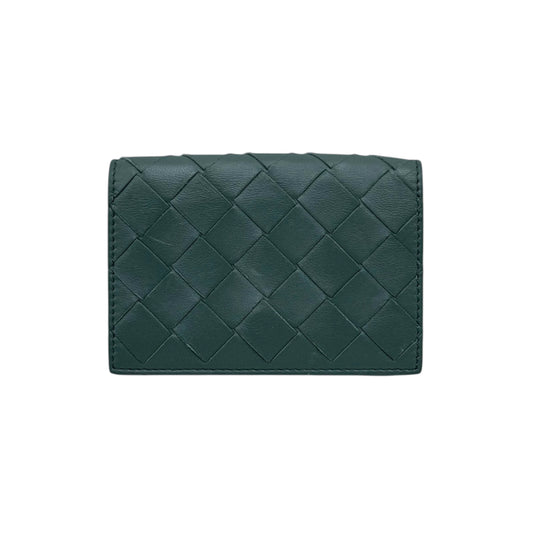 Bottega Veneta Sage Green Intrecciato Wallet