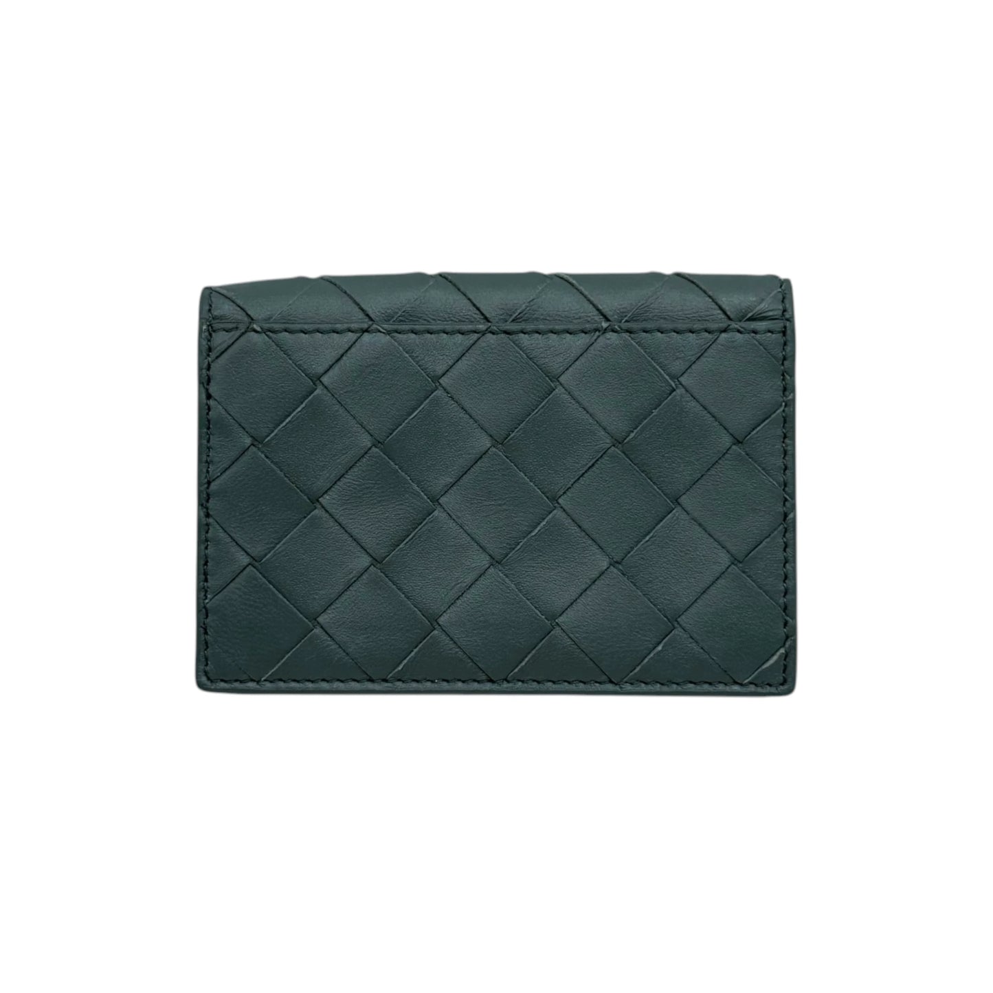 Bottega Veneta Sage Green Intrecciato Wallet
