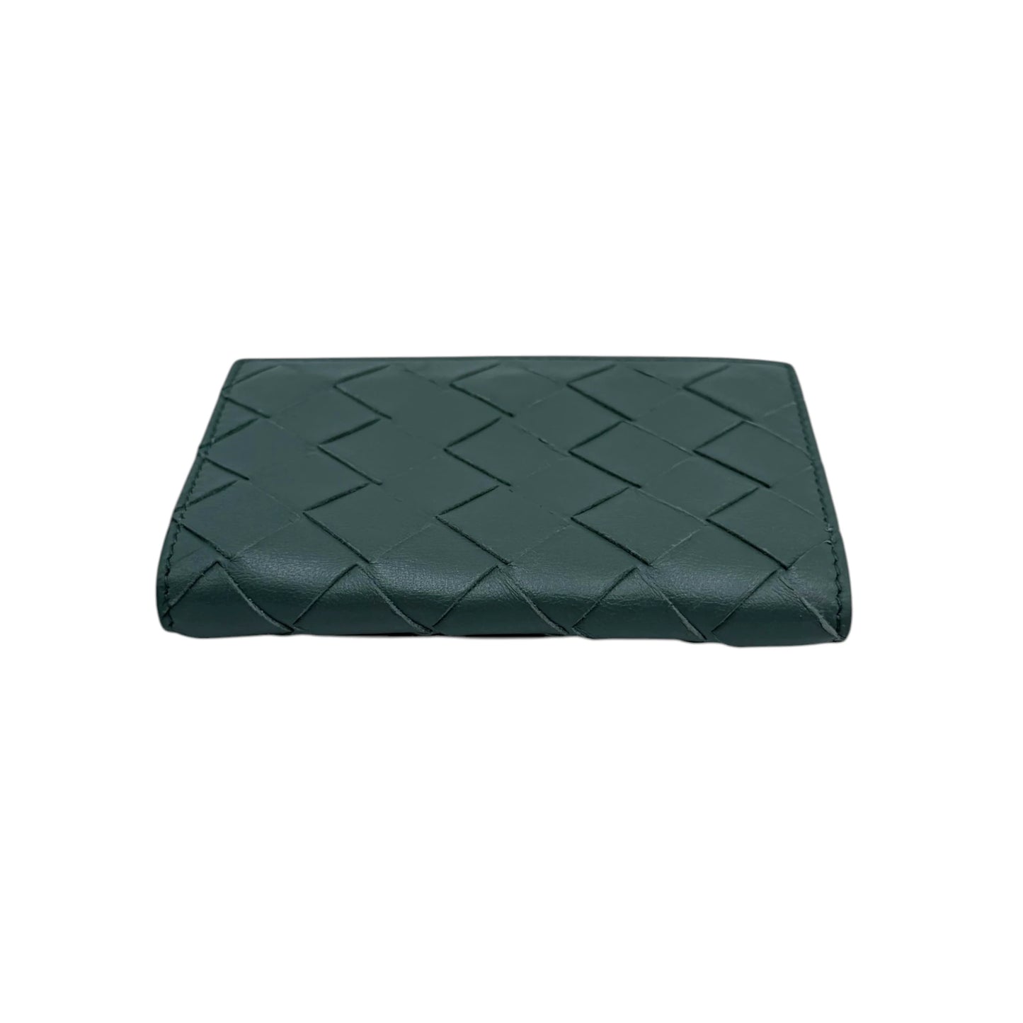 Bottega Veneta Sage Green Intrecciato Wallet