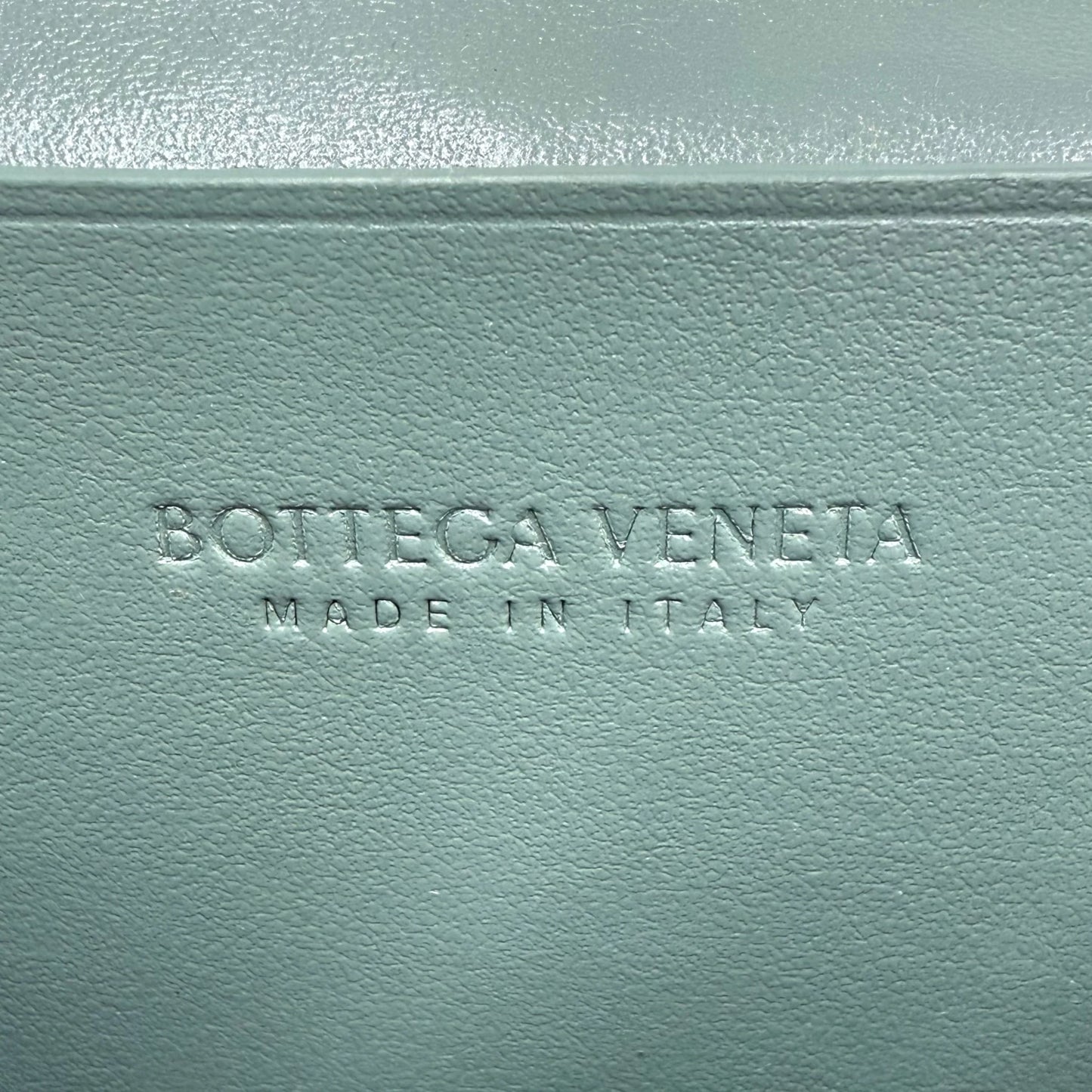 Bottega Veneta Sage Green Intrecciato Wallet