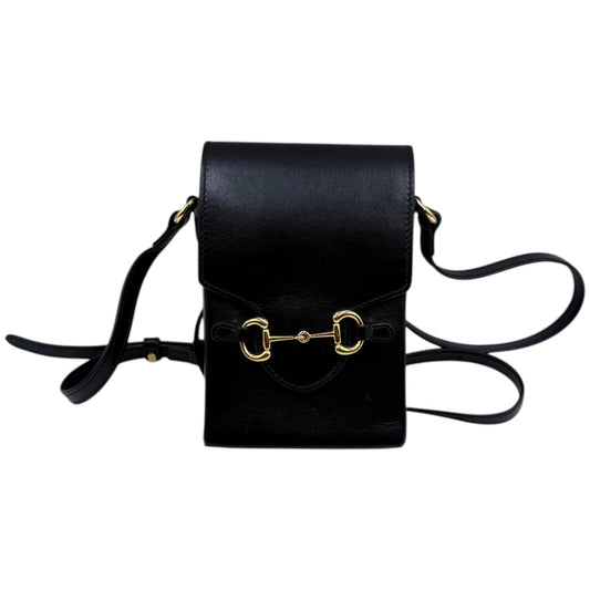Gucci Black 1955 Horsebit Mini Crossbody Bag