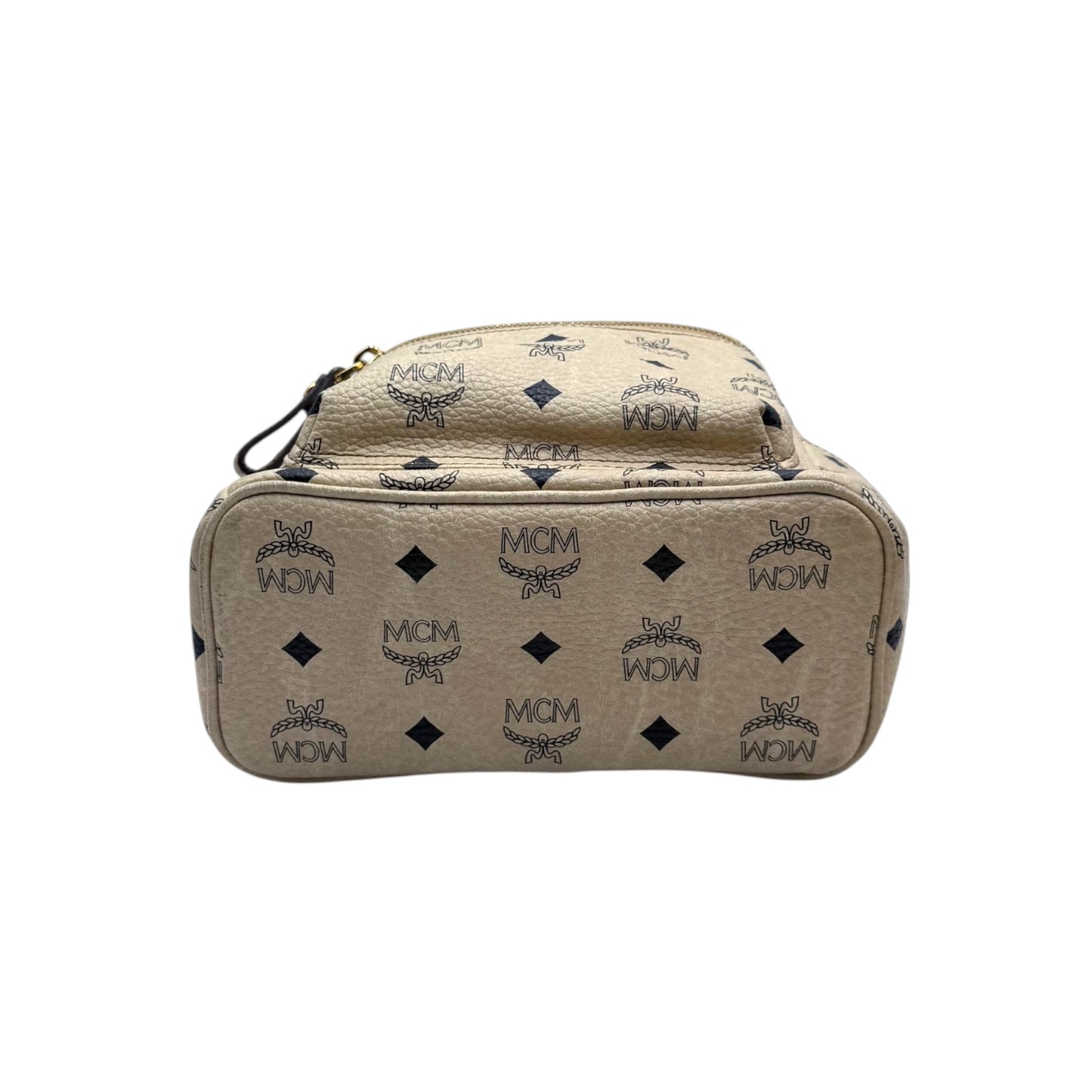 MCM Beige Visetos Stark Stud Backpack
