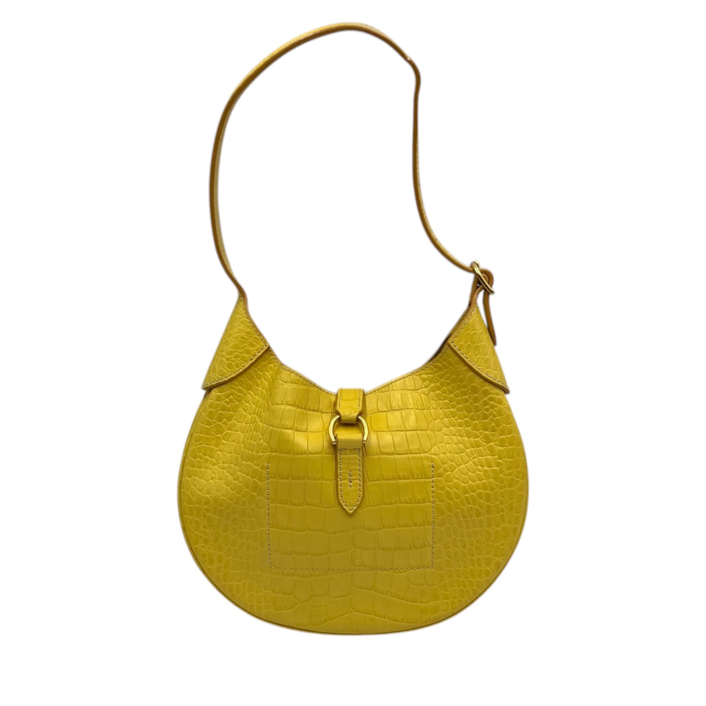 Polo Ralph Lauren Yellow Croc Shoulder Bag