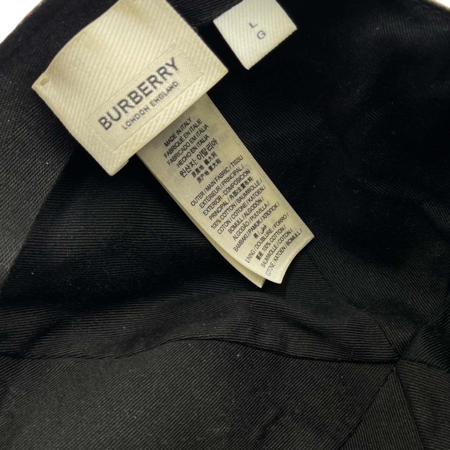 Burberry Check Baseball Cap