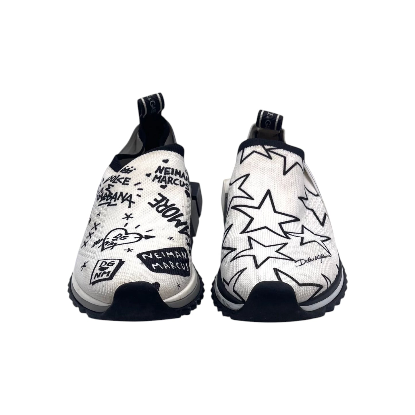 D&G White/Black Graffiti Snkr