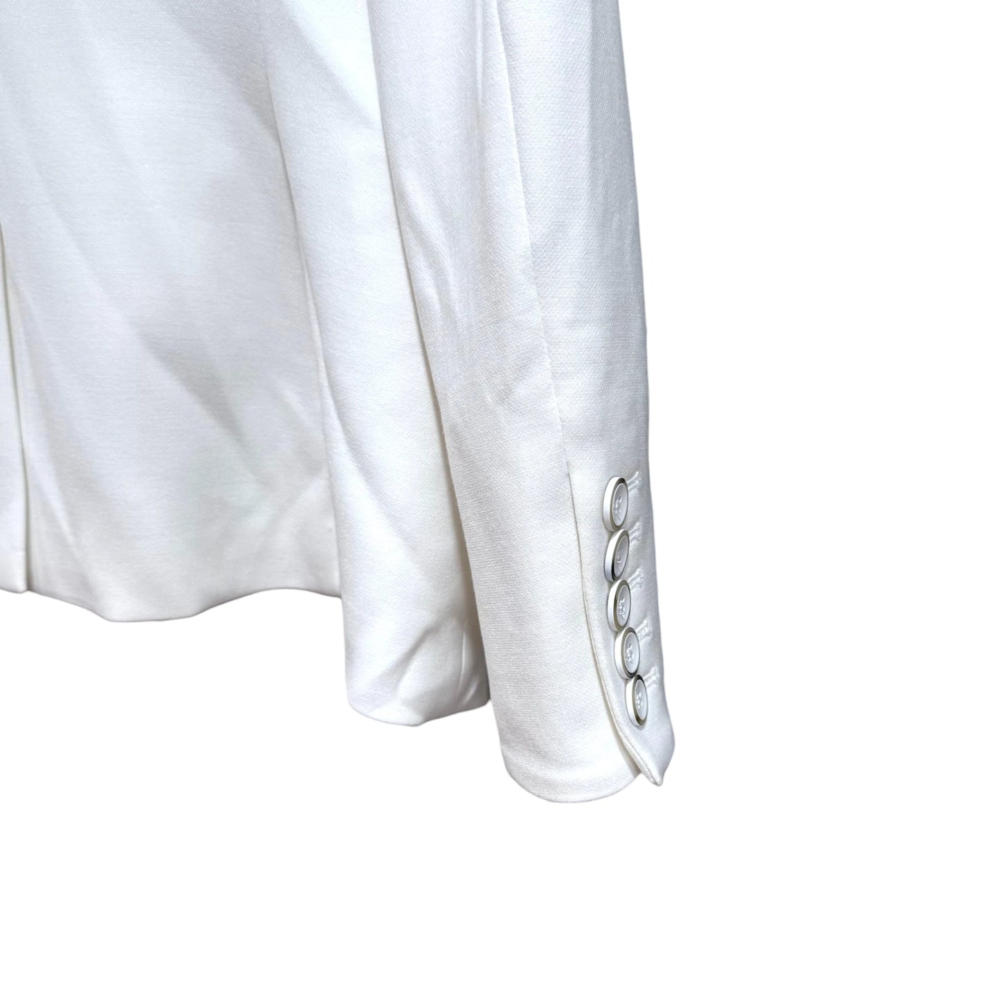Veronica Beard White Double Breasted Dickey Blazer