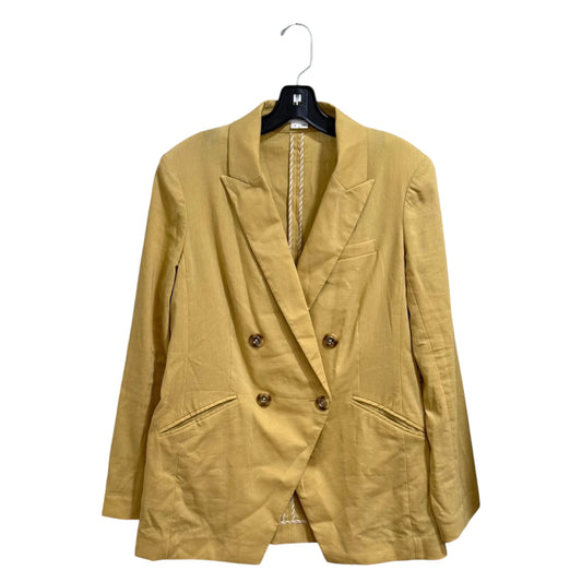 Veronica Beard Mustard Linen Dickey Blazer