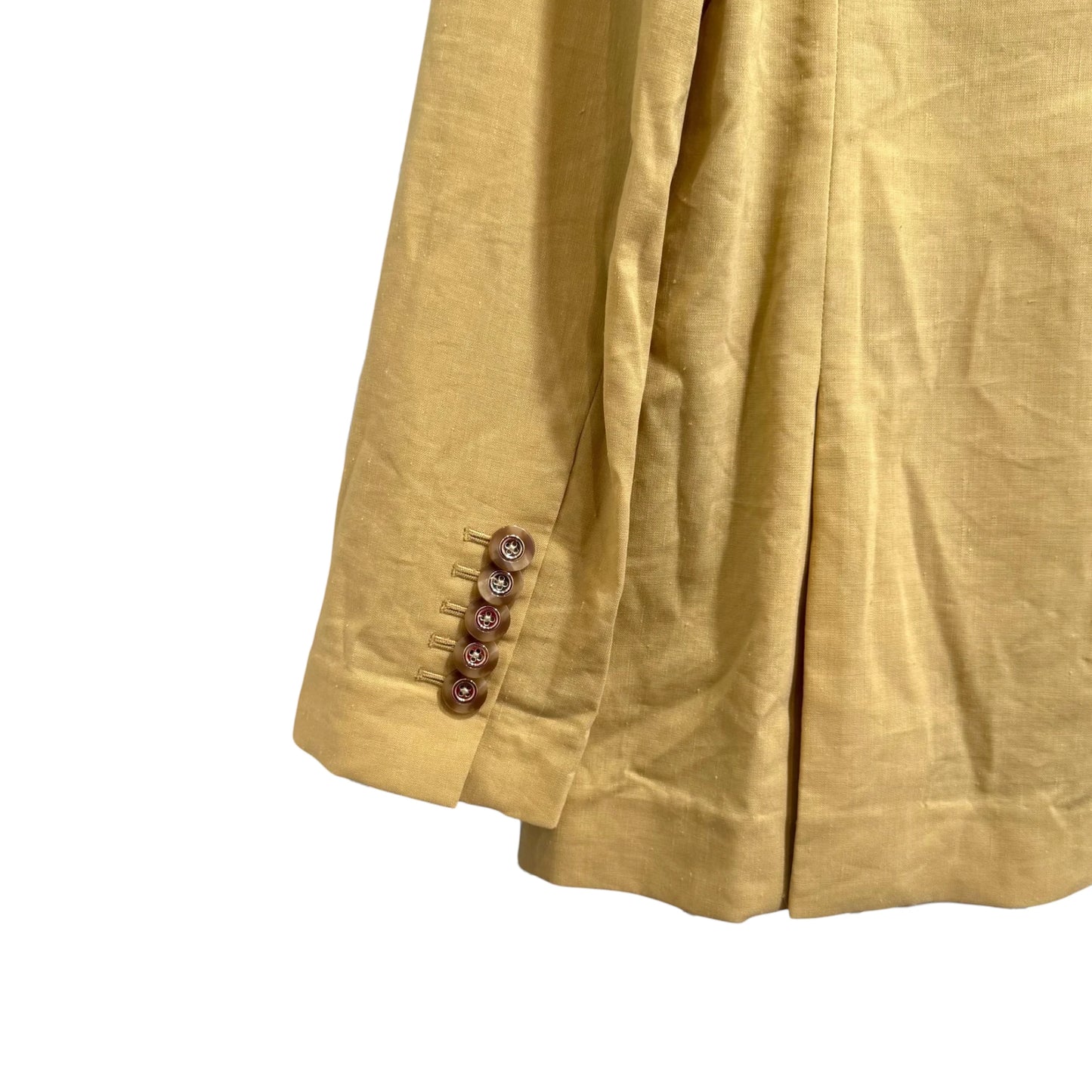 Veronica Beard Mustard Linen Dickey Blazer
