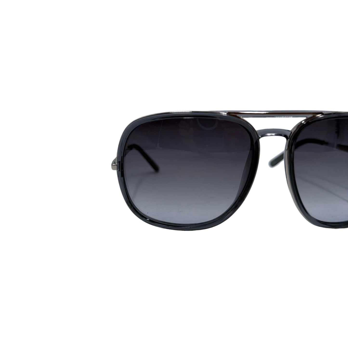 Chloe Grey Silver Aviator Sunglasses