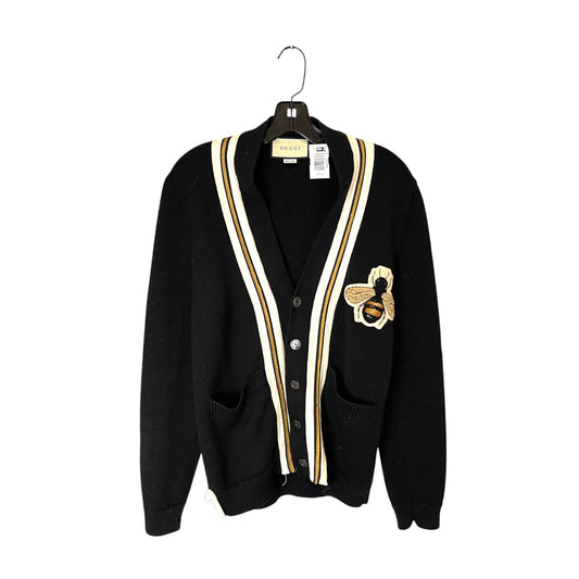 Gucci Bee Black Wool Cardigan - XS