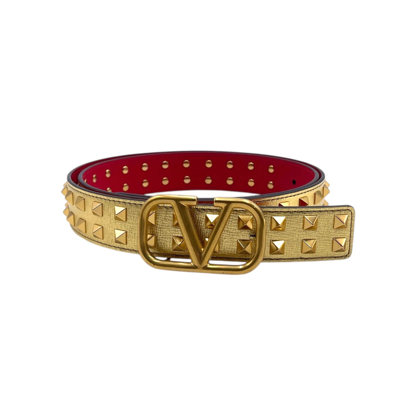 VLogo Rockstud Leather Belts