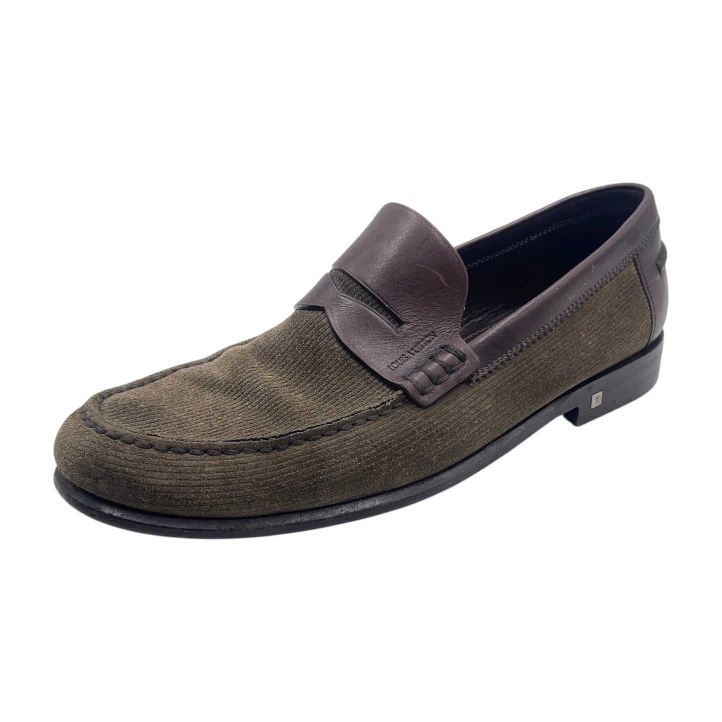 L.V Corduroy Loafers