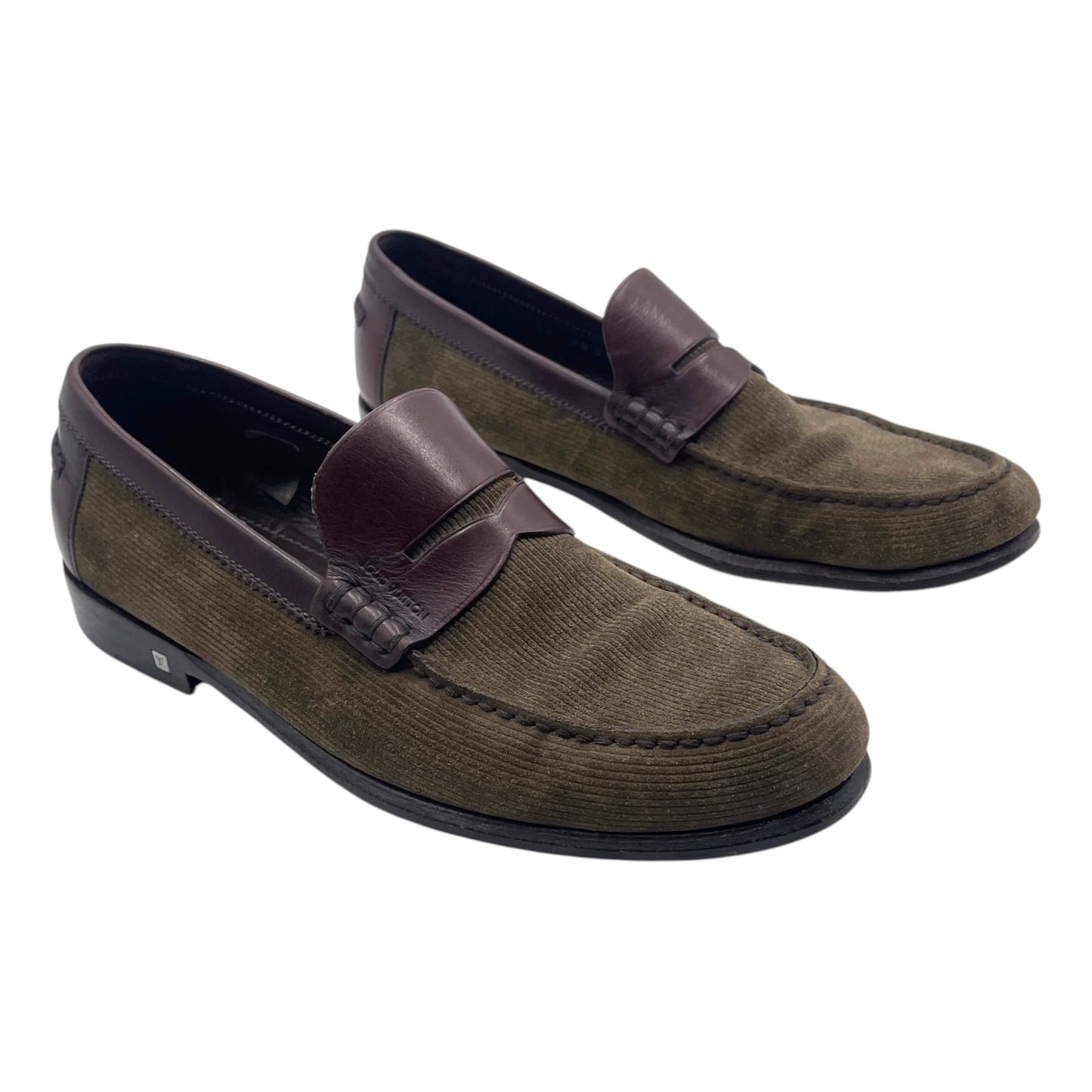 L.V Corduroy Loafers