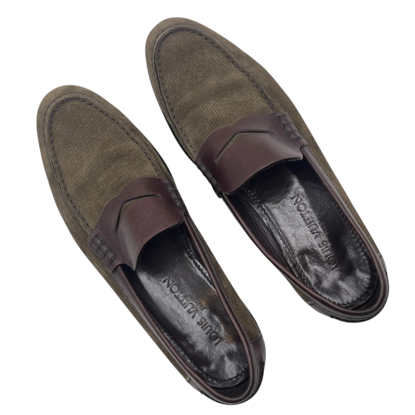 L.V Corduroy Loafers