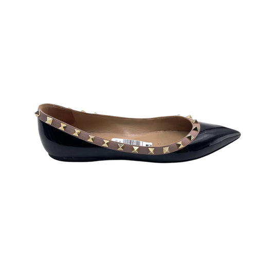 Valentino Black Patent Ballet Flats