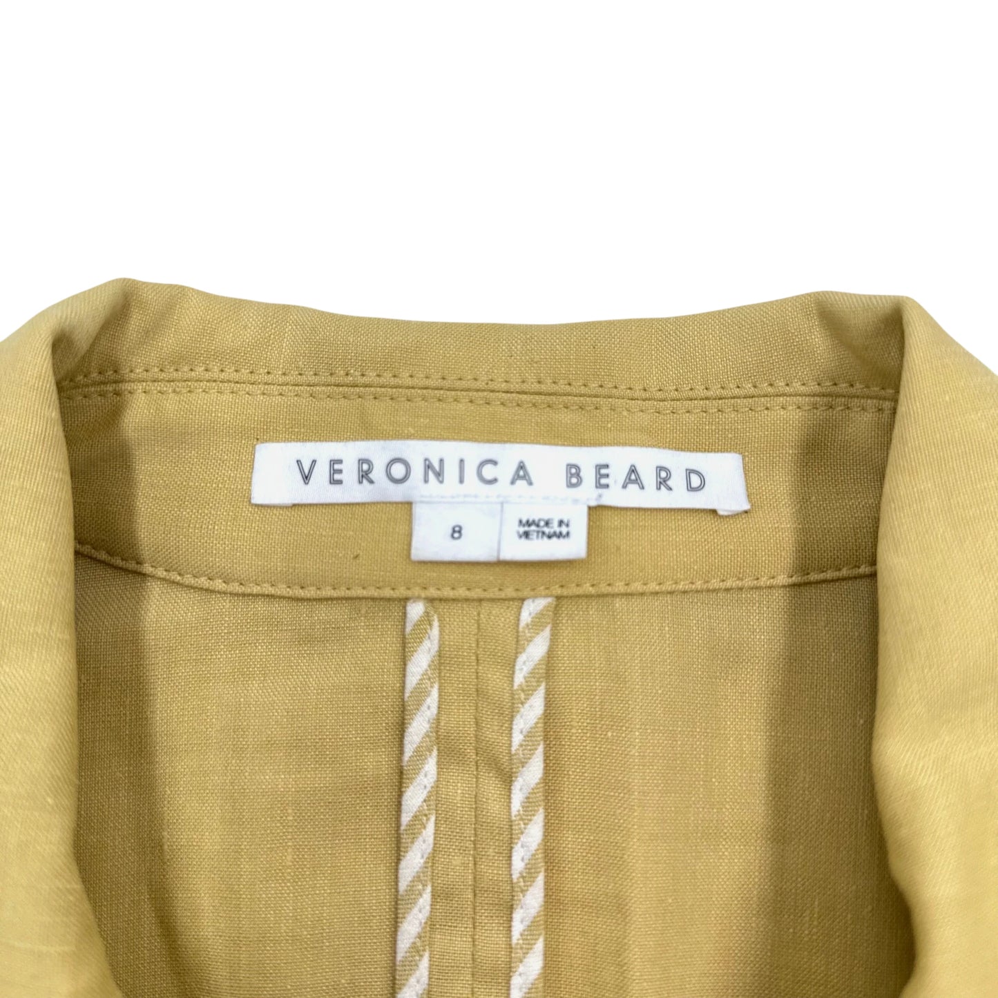 Veronica Beard Mustard Linen Dickey Blazer