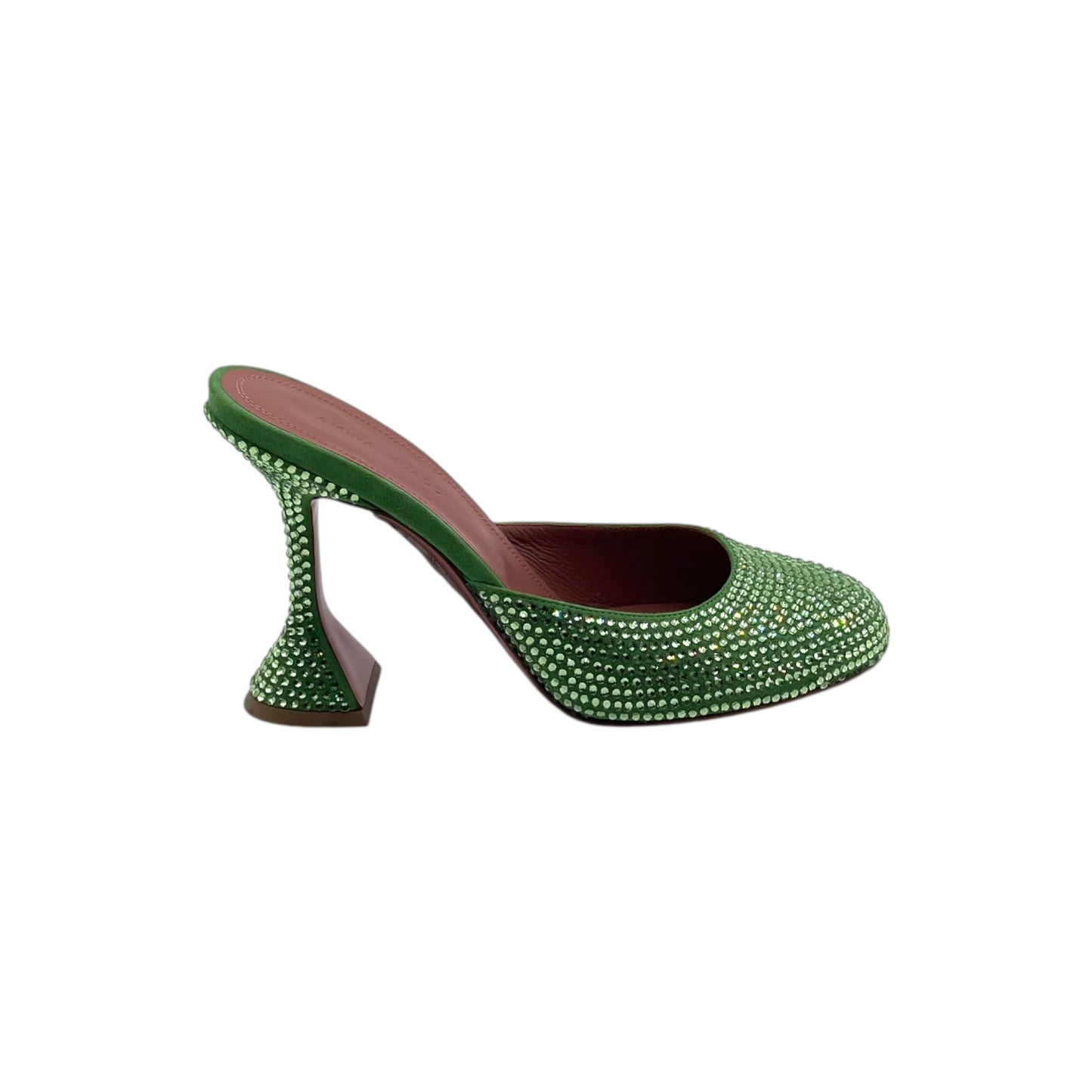 Amina Muaddi Crystal Slide Mules
