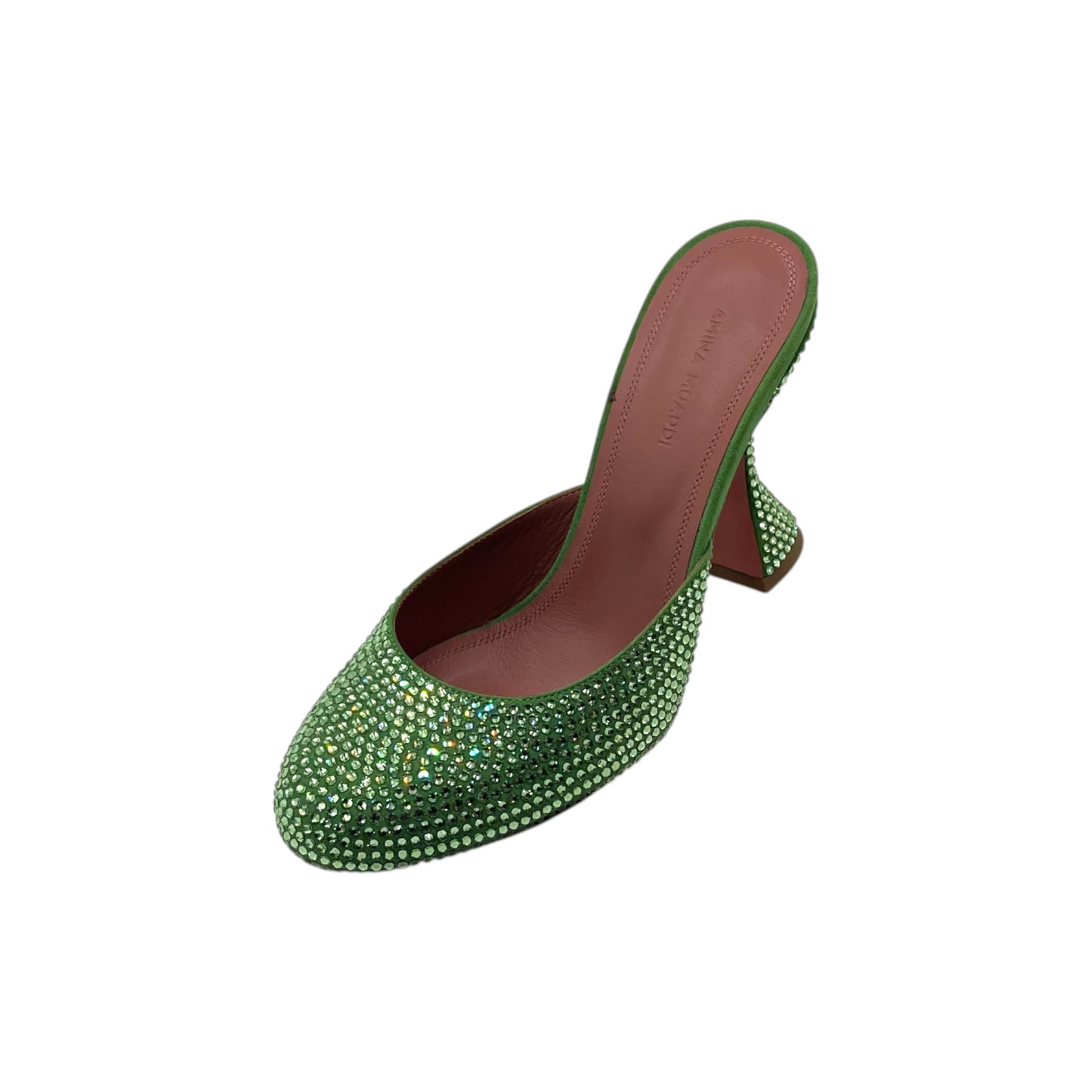 Amina Muaddi Crystal Slide Mules
