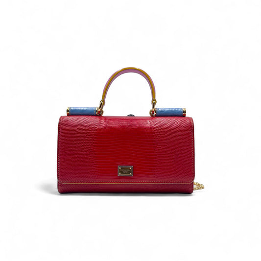 Dolce & Gabbana Red Reptile Bag