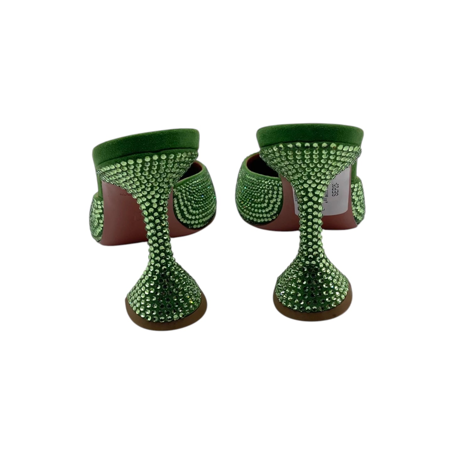 Amina Muaddi Crystal Slide Mules