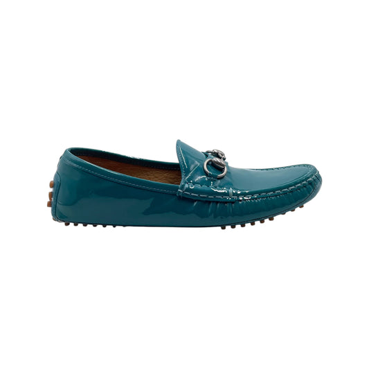 Gucci Teal Horsebit Loafers