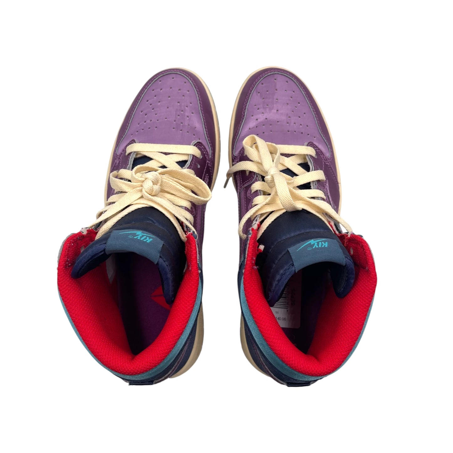 KIY X Moose Knuckles Deep Purple Hi-Top Snkr