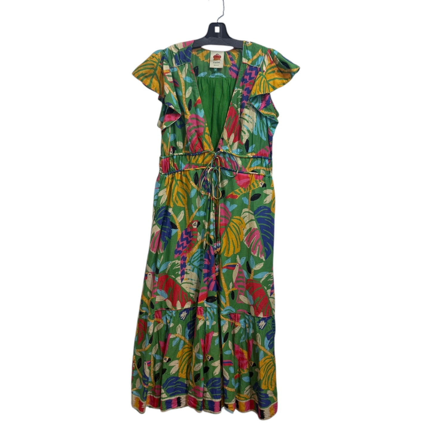 Farm Rio Forest Birds Green Dress