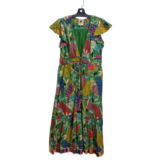 Farm Rio Forest Birds Green Dress