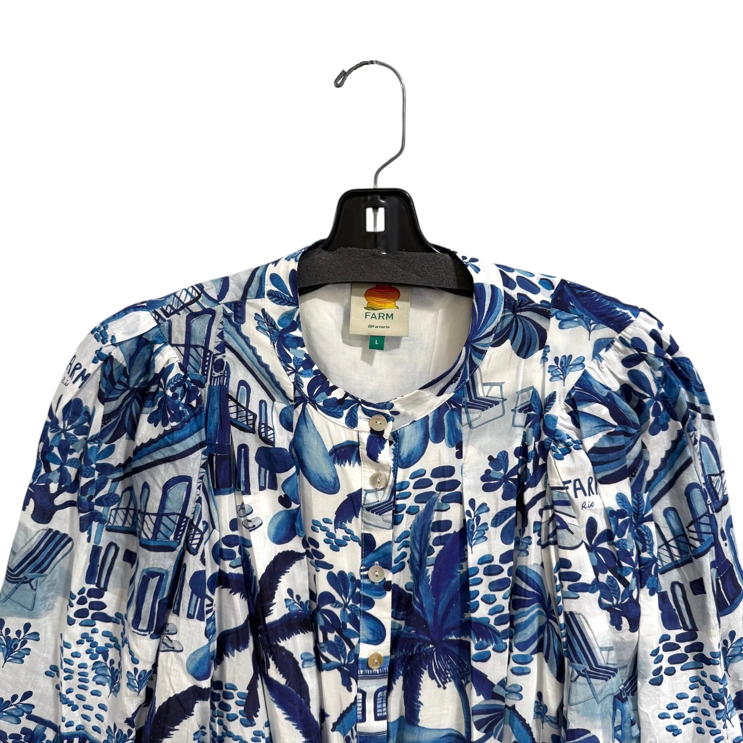 Farm Rio Sweet Rio Printed Mini Dress