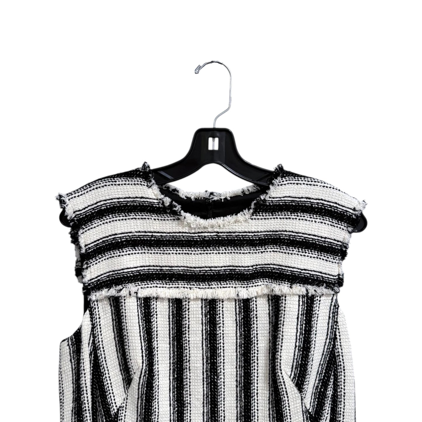Akris Punto Black Ivory Button-Embellished Tweed Dress