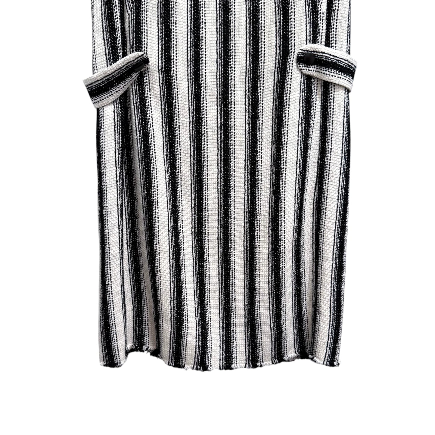 Akris Punto Black Ivory Button-Embellished Tweed Dress