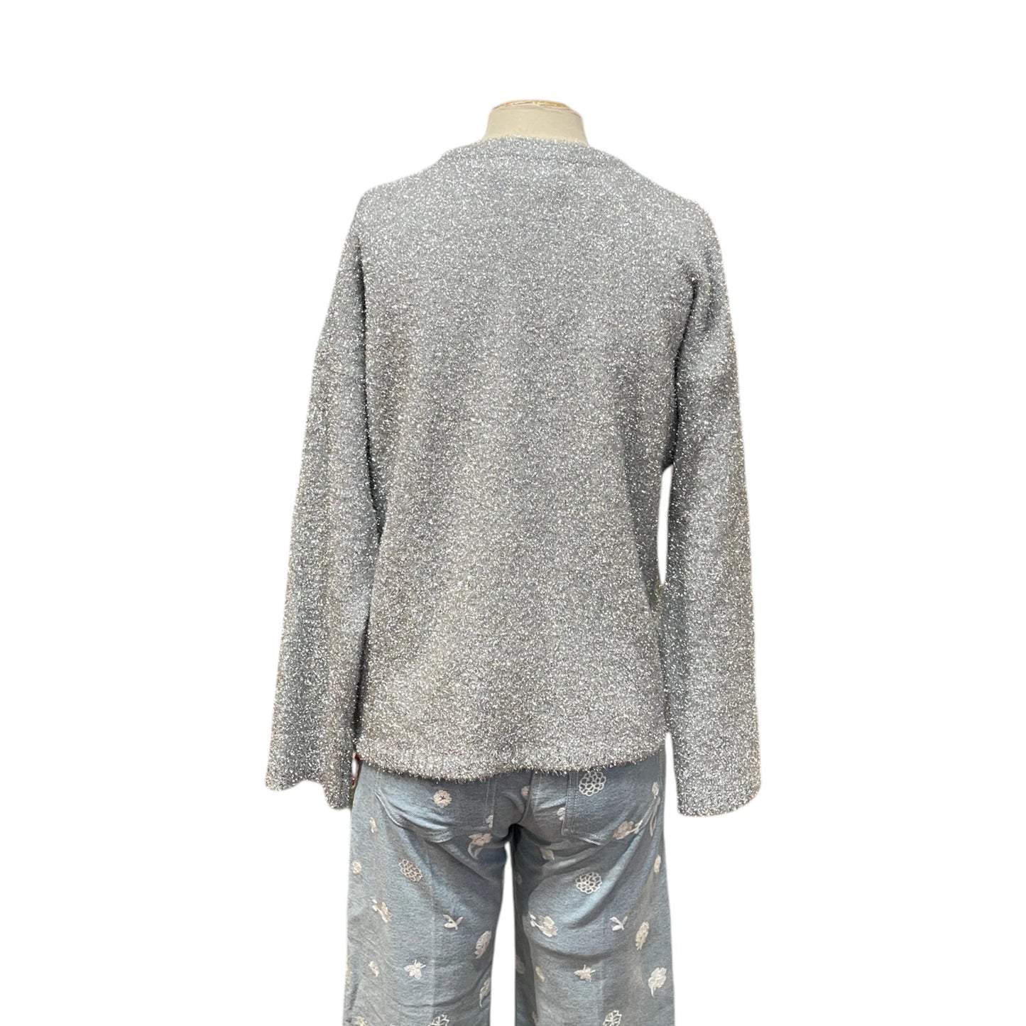 Off-White Metallic Sweater