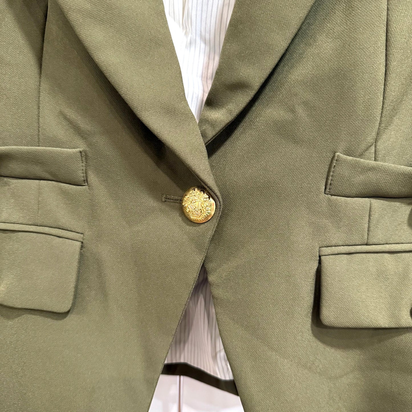 Veronica Beard Olive Roya Dickey Blazer