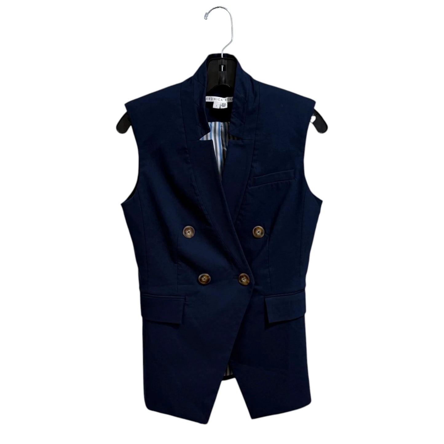 Veronica Beard Blue Amika Vest