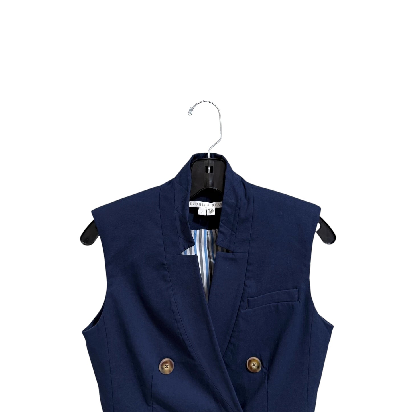Veronica Beard Blue Amika Vest