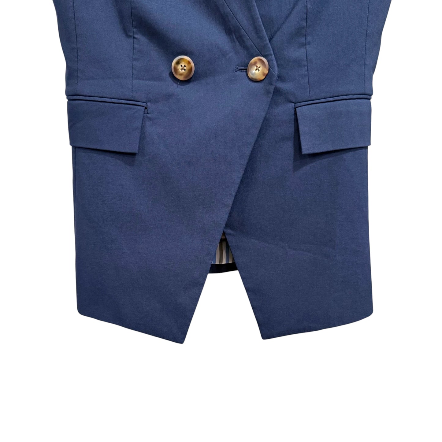 Veronica Beard Blue Amika Vest