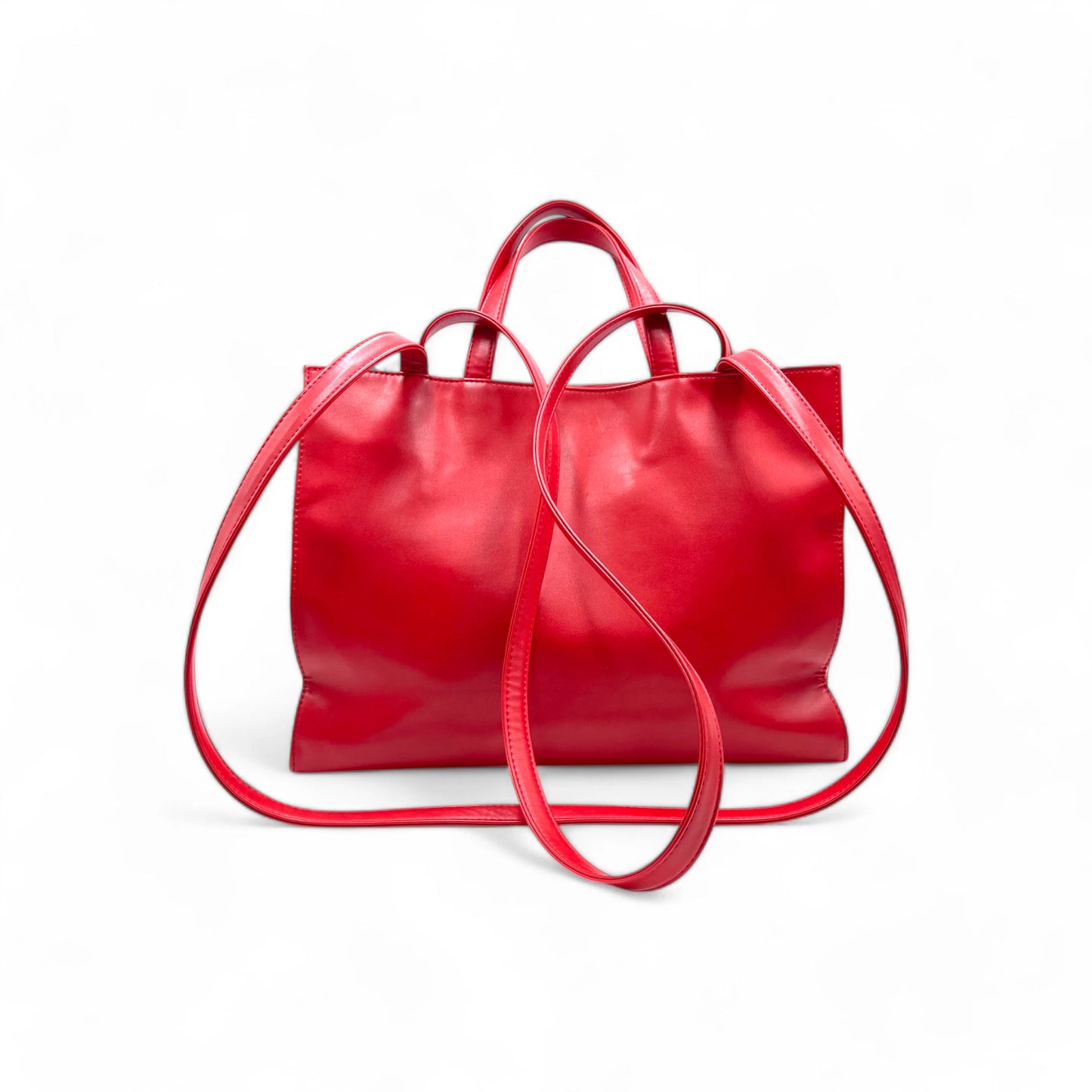 Telfar Red Medium Shopping Bag