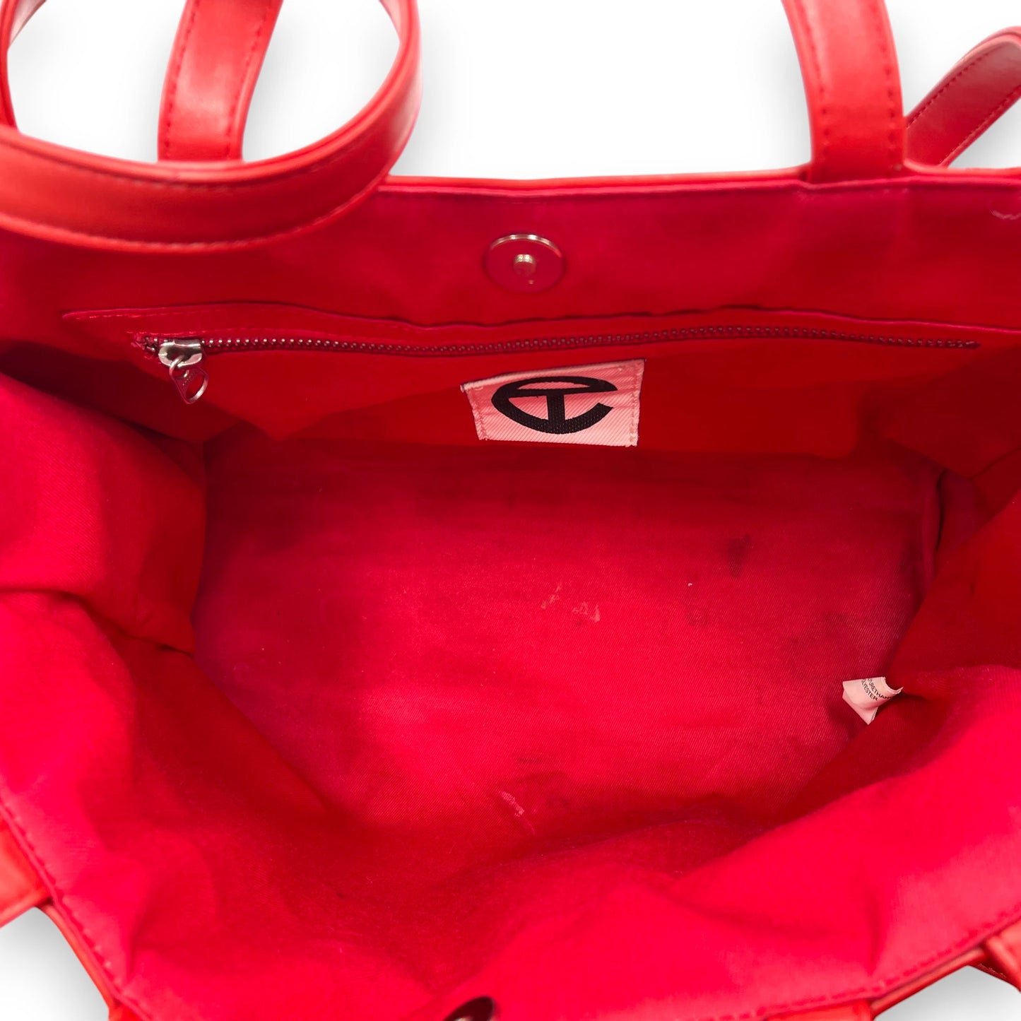 Telfar Red Medium Shopping Bag