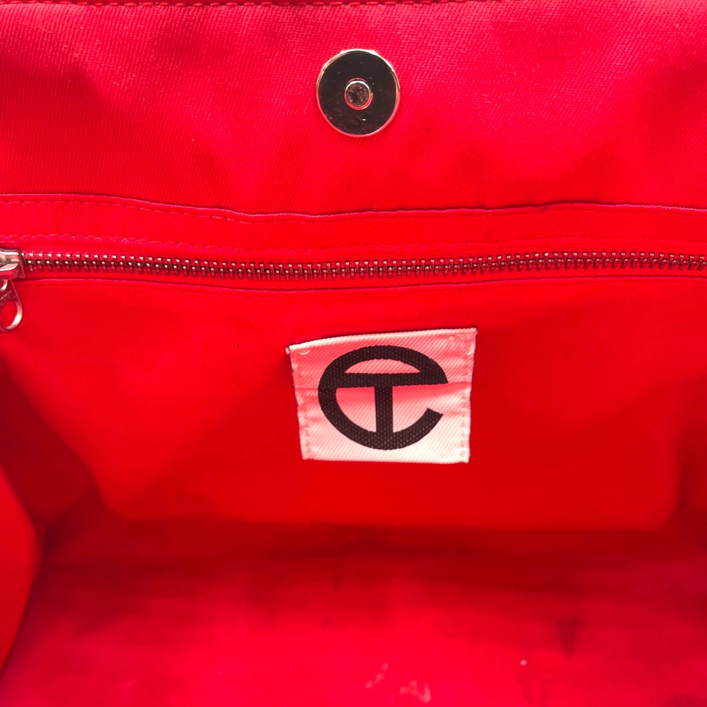 Telfar Red Medium Shopping Bag