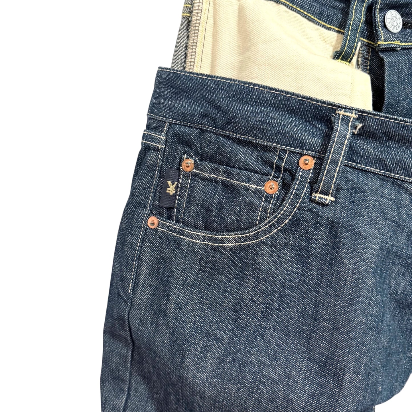 YENJEANS Double Waist Japanese Denim Jeans