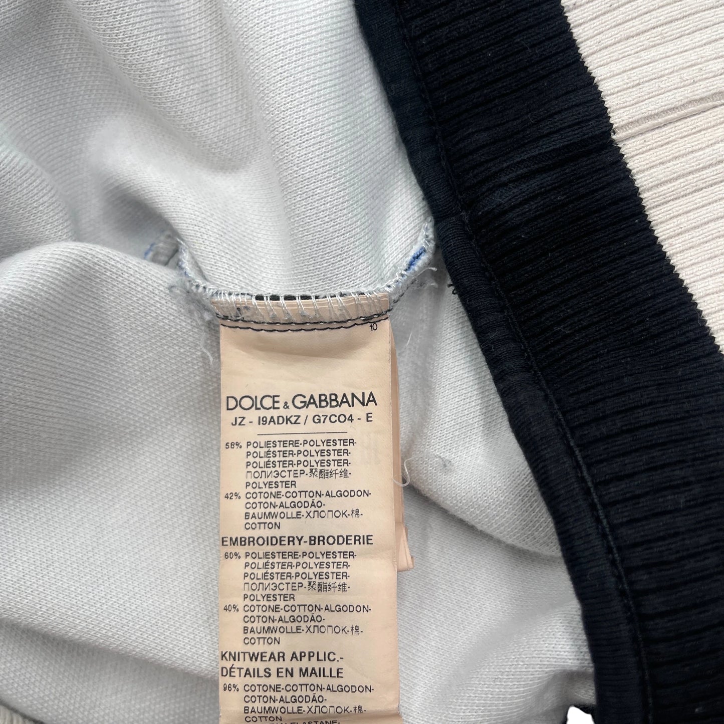 D&G Zebra Sweatshirt Men's - XL