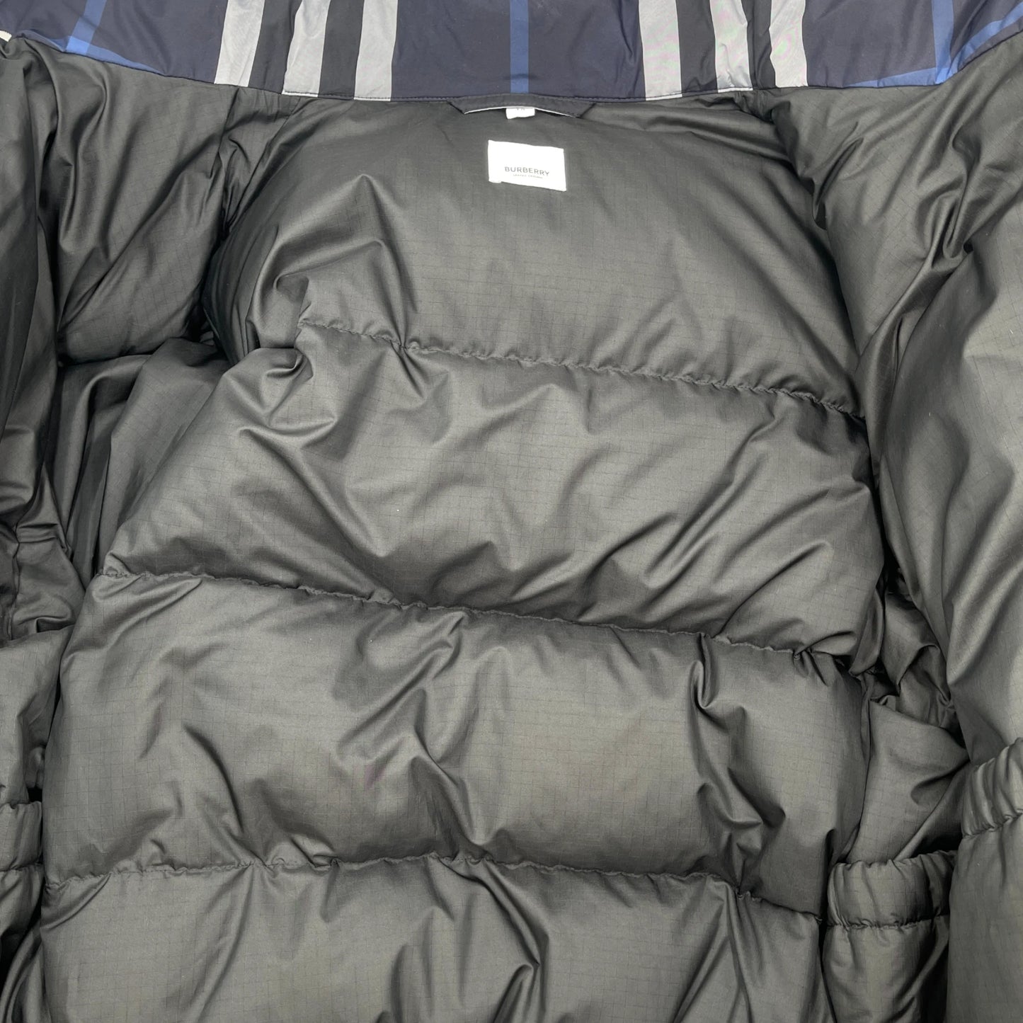 Burberry Check White/Dark Puffer Jacket Men's - XL