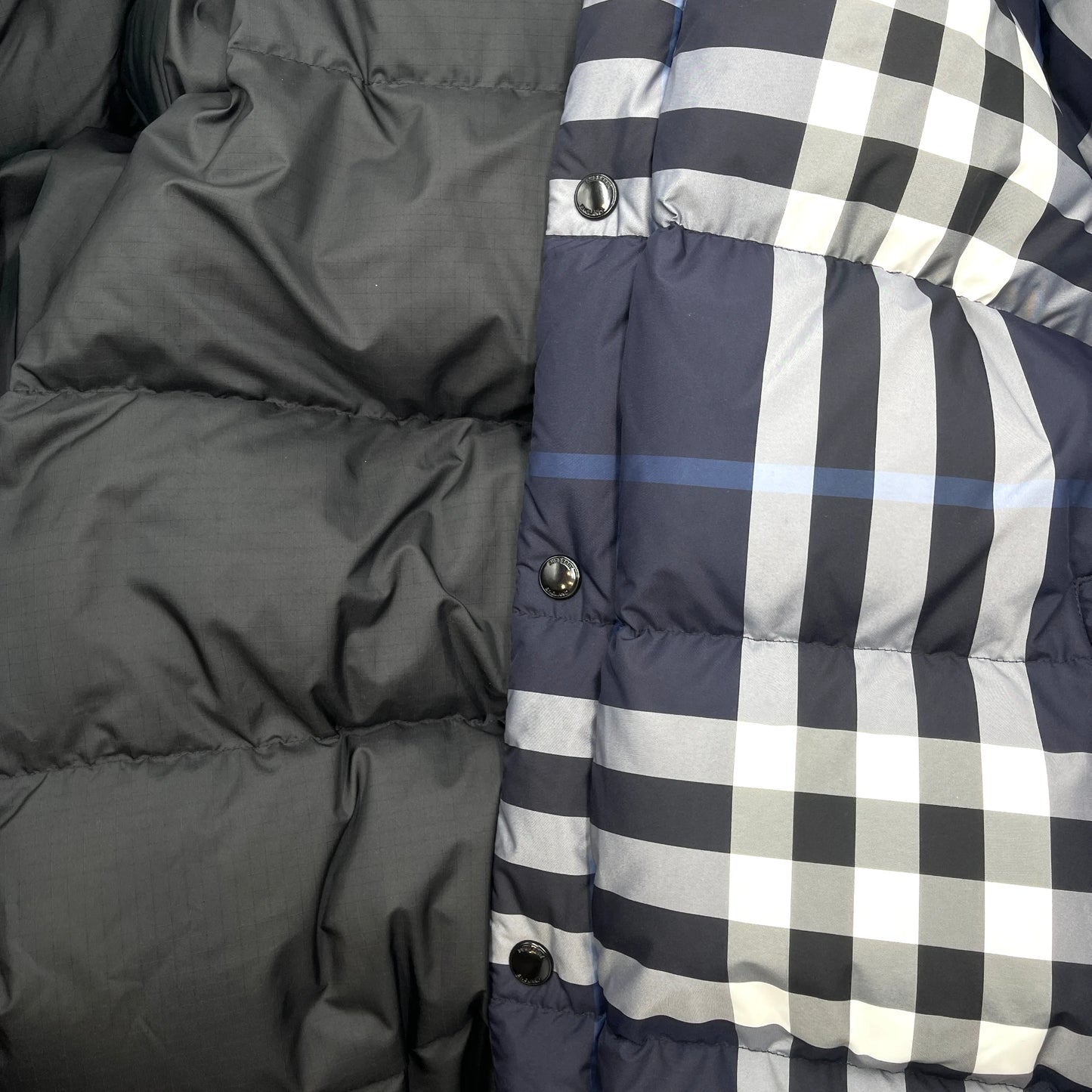 Burberry Check White/Dark Puffer Jacket Men's - XL