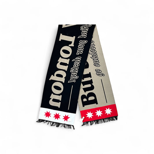 Burberry Football Jacquard Logo Wool Scarf